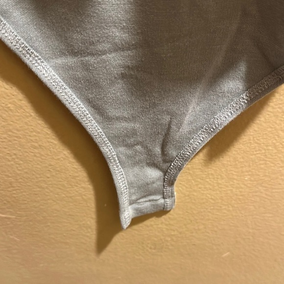 Top shop Gray Spaghetti Strap Bodysuit - Picture 4 of 5